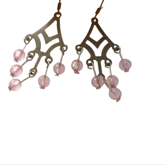 Beaded dangle earrings - Picture 3 of 3